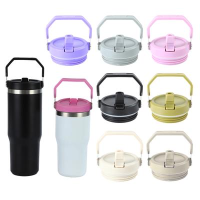 Bekerdeksel 20 oz 30 oz Goede afdichting Lekvrij Food Grade met rietje en handvat Geen geur Dikke beker Vervangingsdeksel Cup afdekkap