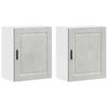 Kitchen Wall Cabinets 2 pcs Porto Concrete Grey Particleboard