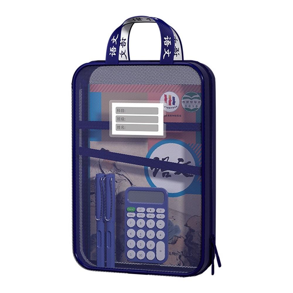 L-Shaped Storage Bag Large Capacity Stationary Bag New Carry Bag