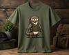 Armed Otter Graphic Tee Tactical Otter Illustration, Cute Military Animal Shirt