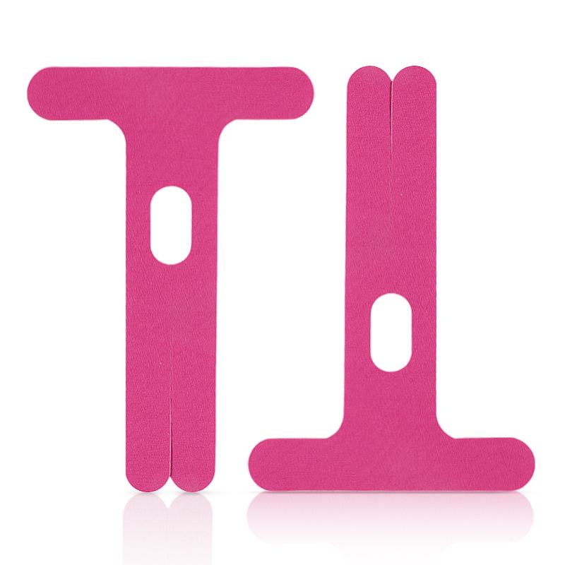 

Предварительно нарезанная эластичная кинезиологическая лента: Дышащая поддержка мышц для фитнеса локтя One pair (2 pieces) розы красного