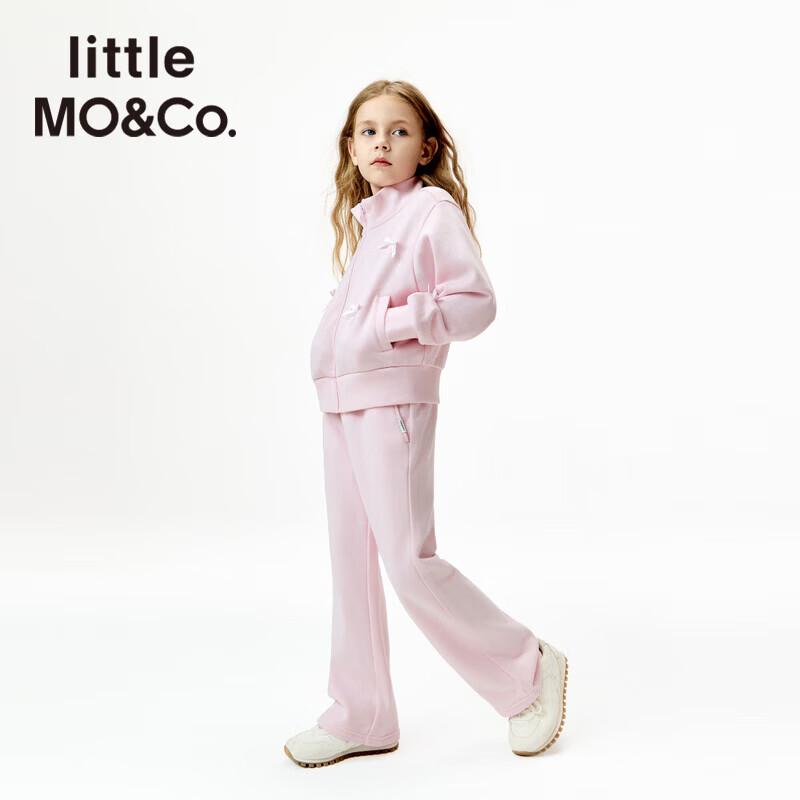 little MO&Co. Girls' Bow Cardigan and Flared Pants Set