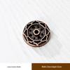 Double-Layer Antique Lotus Incense Burner for Tea Ceremony and Buddha Worship with Multi-Hole Sandalwood Stick Holder.