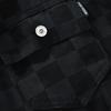 2026 Men's Plaid Denim Jacket: Loose Fit Korean Style Youth Top, Long Sleeve Autumn Outerwear.
