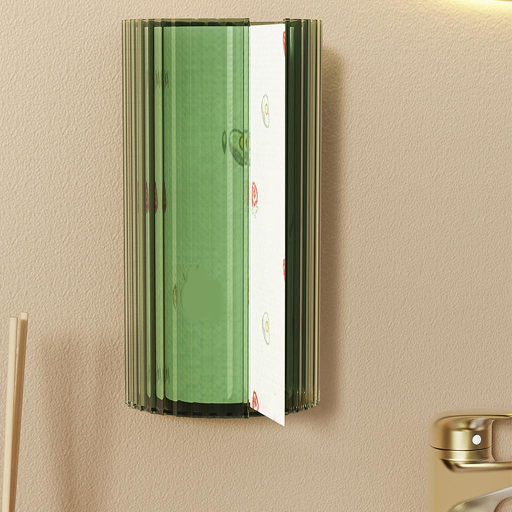Wall Paper Towel Dispenser Clear Waterproof Hand Towel Holder Box for Kitchen Toilet Bathroom
