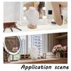 1pc Bust Shaped Velvet Necklace Display Stands with Wood Pedestal Old Lace 14.05x8.55x18.3cm