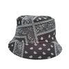 ins European and American style cashew nut print fisherman's hat men's and women's tide street fashion sunscreen hat sun hat basin hat