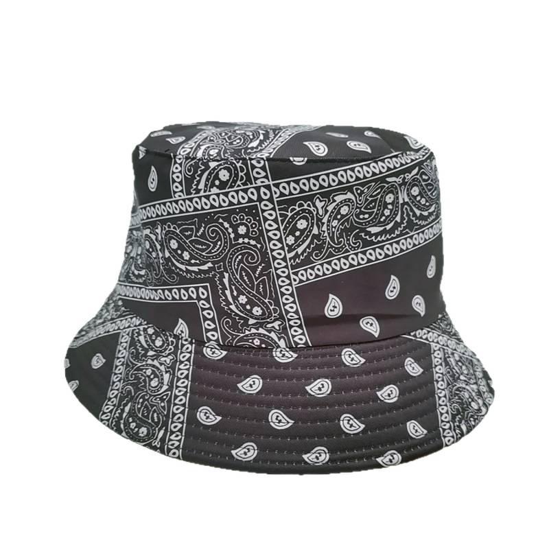 ins European and American style cashew nut print fisherman's hat men's and women's tide street fashion sunscreen hat sun hat basin hat