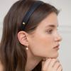 Serre-tête en cuir avec logo 20 mm (3colors)