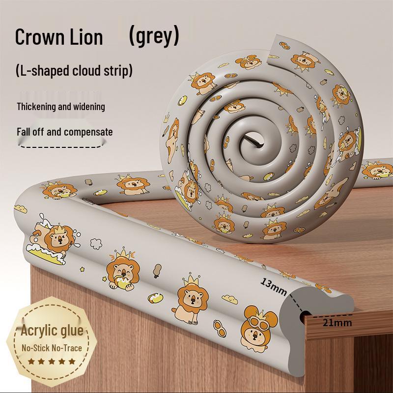Non-adhesive Thickened Anti-collision Strip for Infants and Kindergarten Furniture Corners
