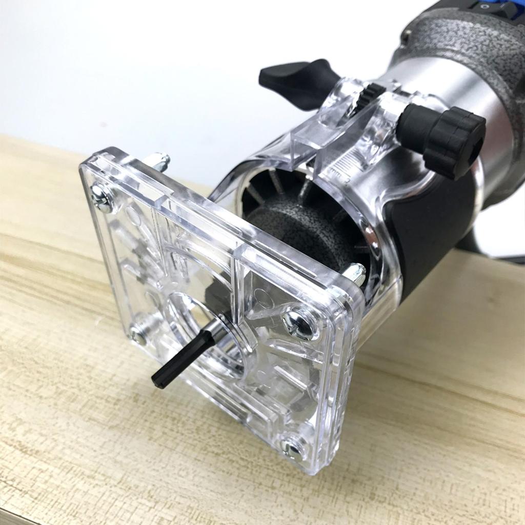 Woodworking Trimmer Router Base Protective Shield Accessory Multifunction Stable Power Tool