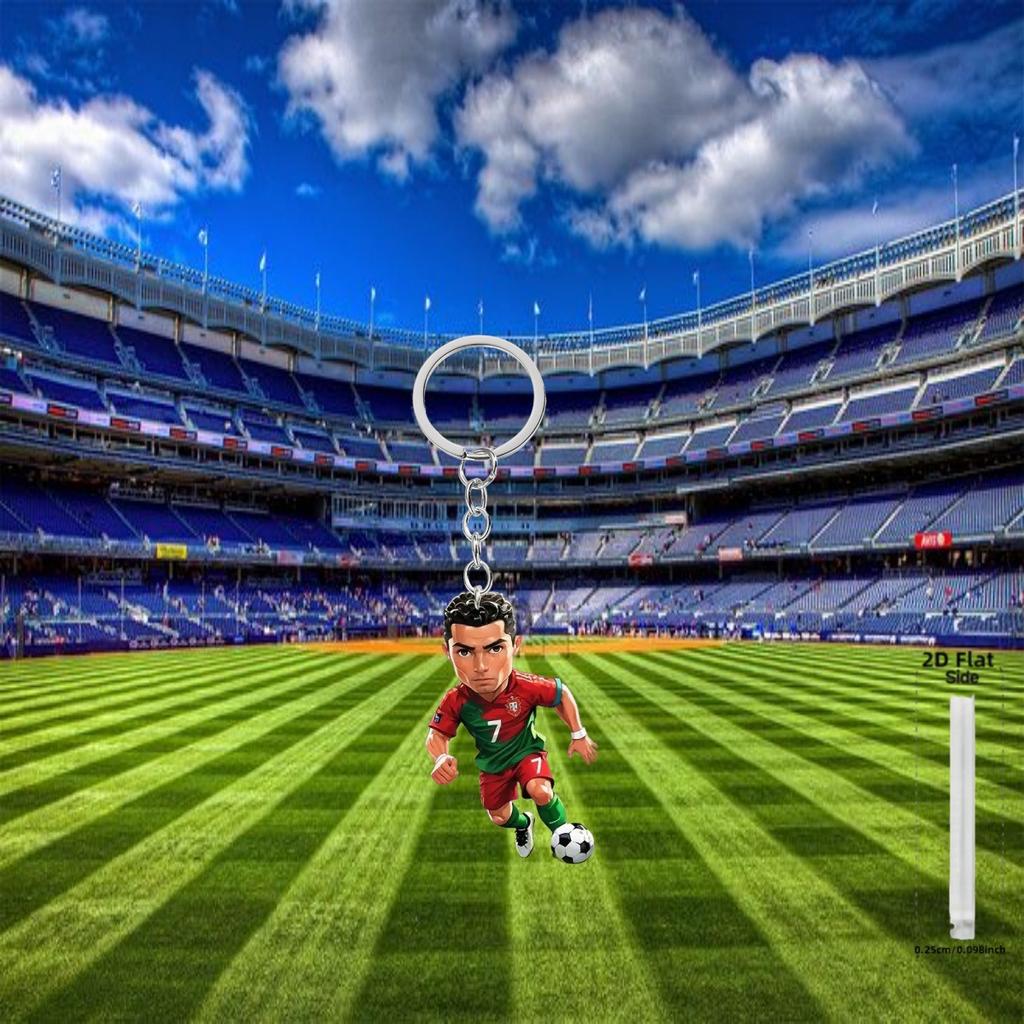 This Creative Hanging Decoration is Durable Lightweight and Multifunctional Ideal for Car Keychains and Backpacks C Ronaldo