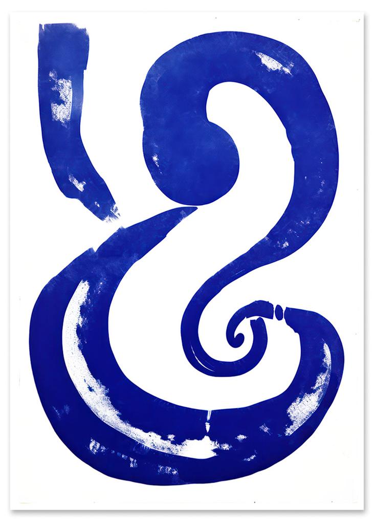 Plakat niebieski zawijas