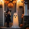 Halloween Fruit Plate Ghost Ornament Door Decoration Luminous Arrangement Pumpkin Bucket Candy Bucket Cute Outdoor Decoration