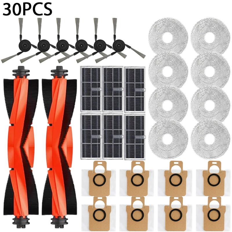 For Xiaomi Mijia M40 D110CN Robot Vacuum Spare Parts Consumables Main Side Brush Hepa Filter Mop Cloth Dust Bag Accessories