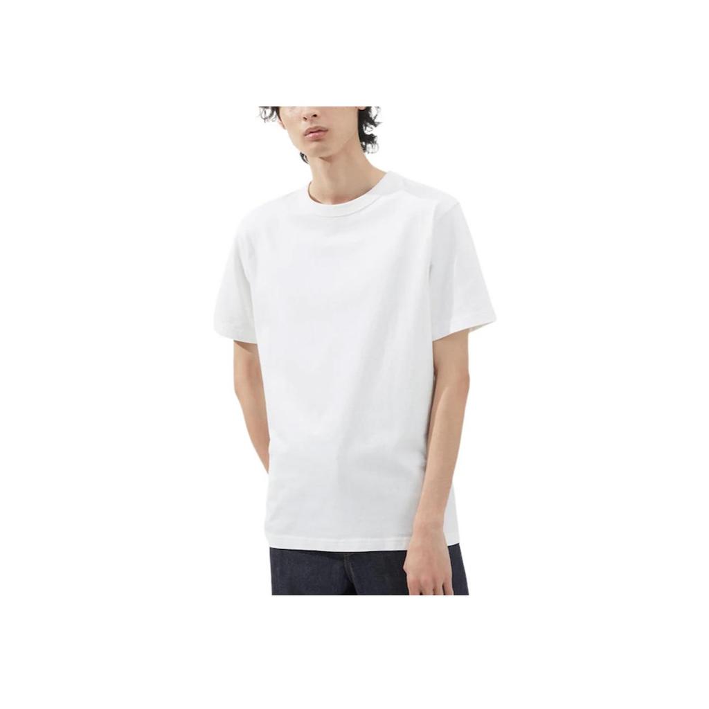 Uniqlo SS23 U Series Solid Color Crew Neck Short Sleeve T-Shirt Men Tops White 455360-00
