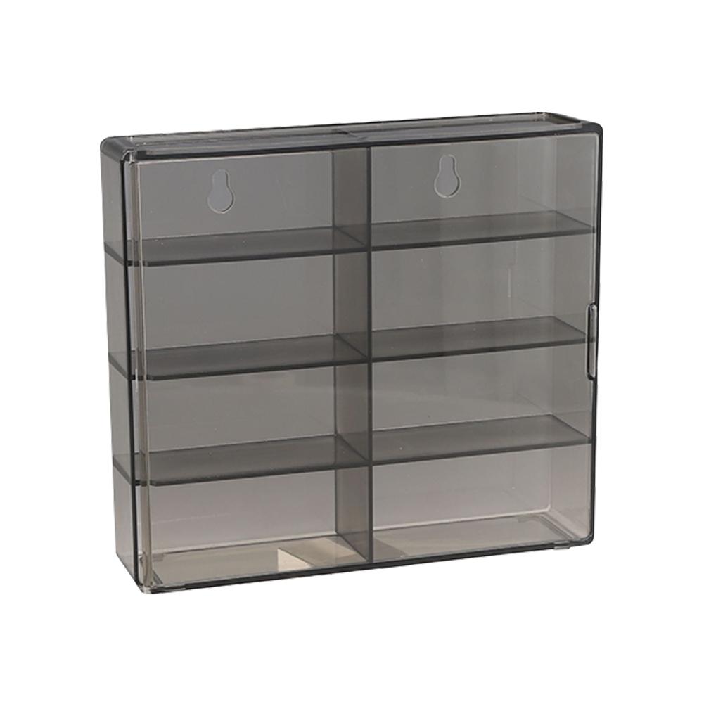 8 Raster 1:64 Automodell-Displaybox, Spielzeugauto-Modell-Displayständer, Aufbewahrungsbox, Domeka-Modell, staubdichte Box, transparente ABS-Displaybox