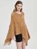 Chic Knitted Elegant Women Scarf Solid Hollow Pullover Wrap Shawls Tassel Lady Chales Femme Ponchos Capas Mujer Cachecol Party