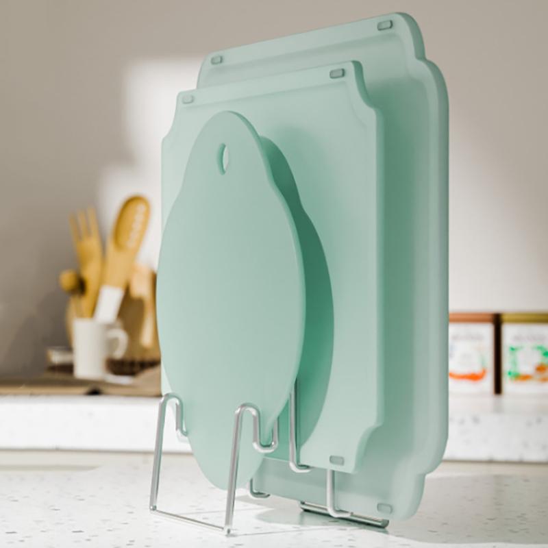 Support Organisateur d'Assiettes Acier Inoxydable Support pour Couvercles de Casseroles Support de Rangement pour Planches à Découper Moderne Robuste Multifonctionnel Pour Cuisine