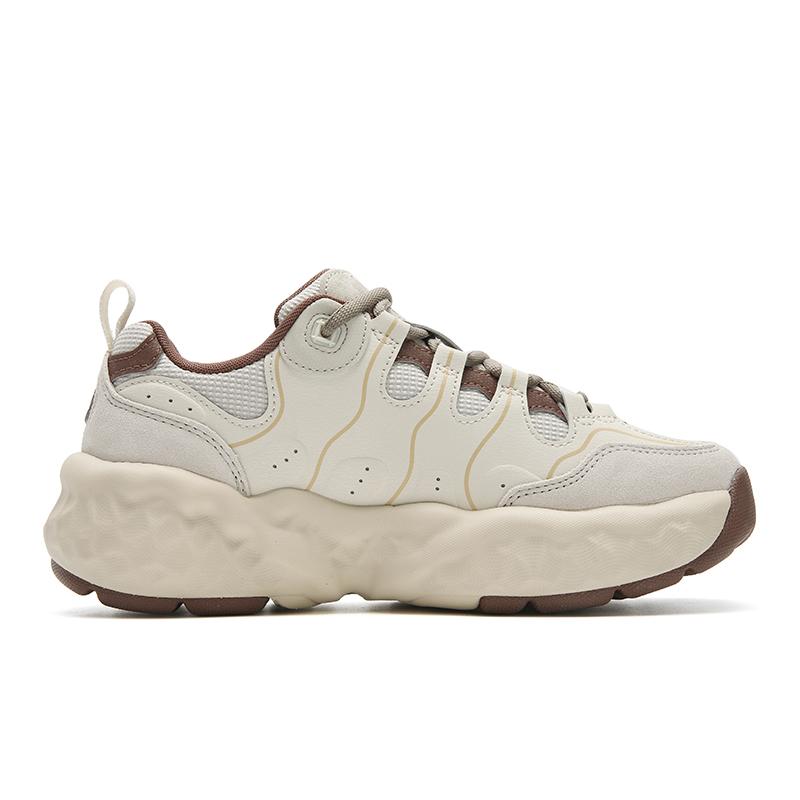 FILA MUFFIN Cushioning Abrasion Resistant Lightweight Low top Casual Shoes Women's Foam White F12W541106FWR