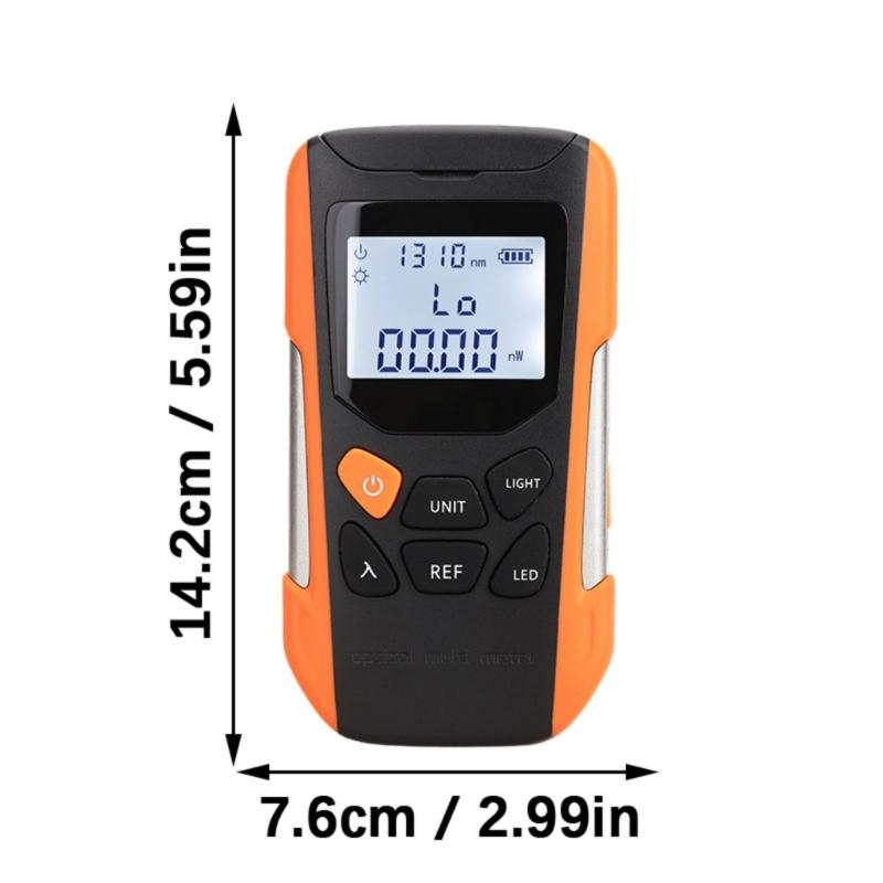 Portable Opticals Power Meter Featuring LED Flashlights And User Calibration For Accurate Attenuation Measurement