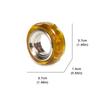 Pei Haptic Ring Mechanical Fidget Ratchet Ring EDC Toys Stainless Steel+Pei Fingertip Metal Tyre Toys Stress Spinner Fidget Toys