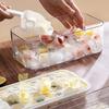 Ice Cube Mold with Lid And Storage Box One-Press Easy-Release Double Layer Ice Tray with Scoop BPA-Free Food Grade Ice Maker for Cocktails Whiskey