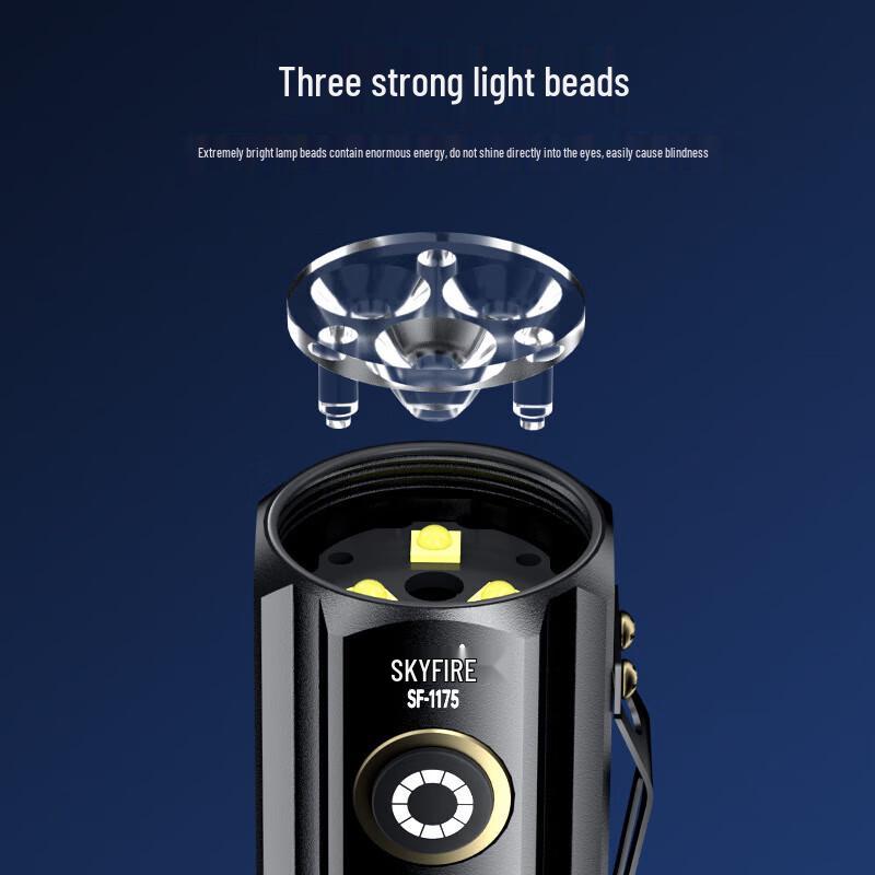 Tianhuo Small Steel Cannon LED Flashlight