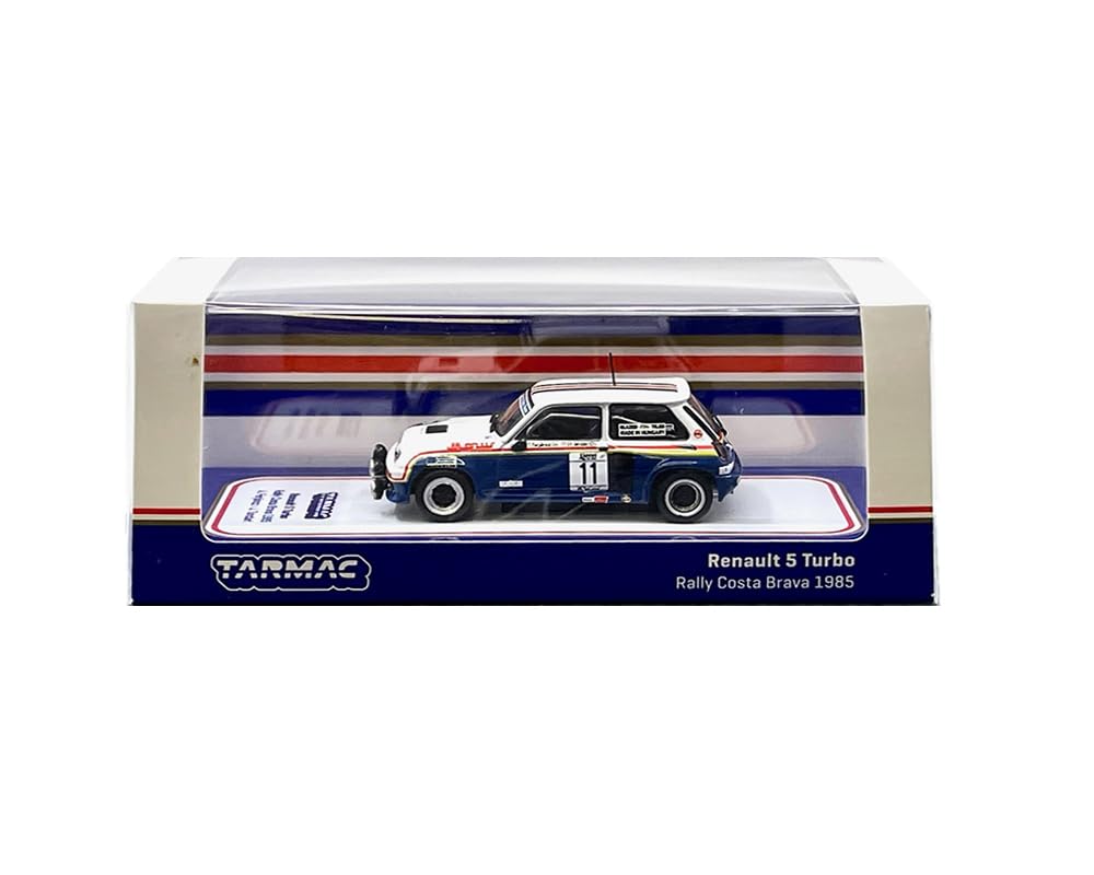 Tarmac Works 1/64 Renault 5 Turbo #11 Costa Brava Rally 1985 Tarmac Works Turbo Rally Miniature Car