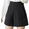 Women's High Waist Versatile Wide Leg Shorts and Pants - Spring/Summer 2024 Collection, Casual Slimming Black Outerwear