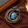 Animal Snake Brooch Pin With Electroplated Alloy Decorative Accessory For Men Women