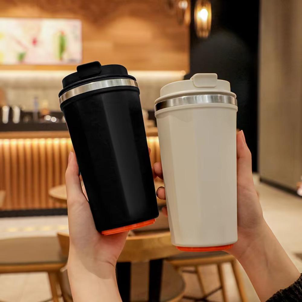 380ml Coffee Tumbler With Suction Thermos Cup Portable Travel Mug  Kids