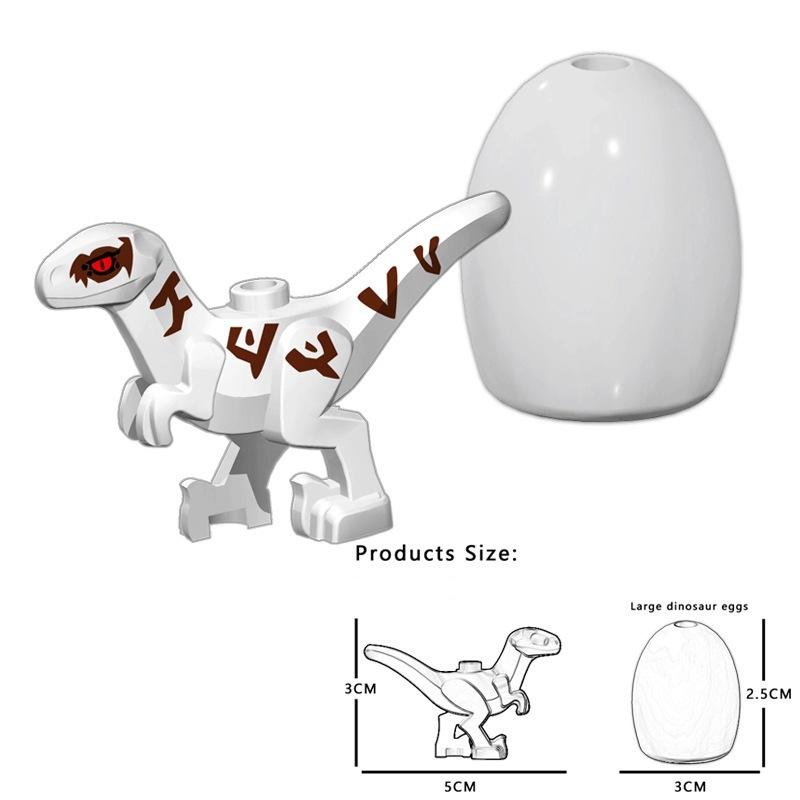 4 Farben 5CM Mini Baby Dinosaurier Ei Bausteine Spielzeug Steine Figuren Spielzeug Kinder Geburtstag Weihnachtsgeschenk