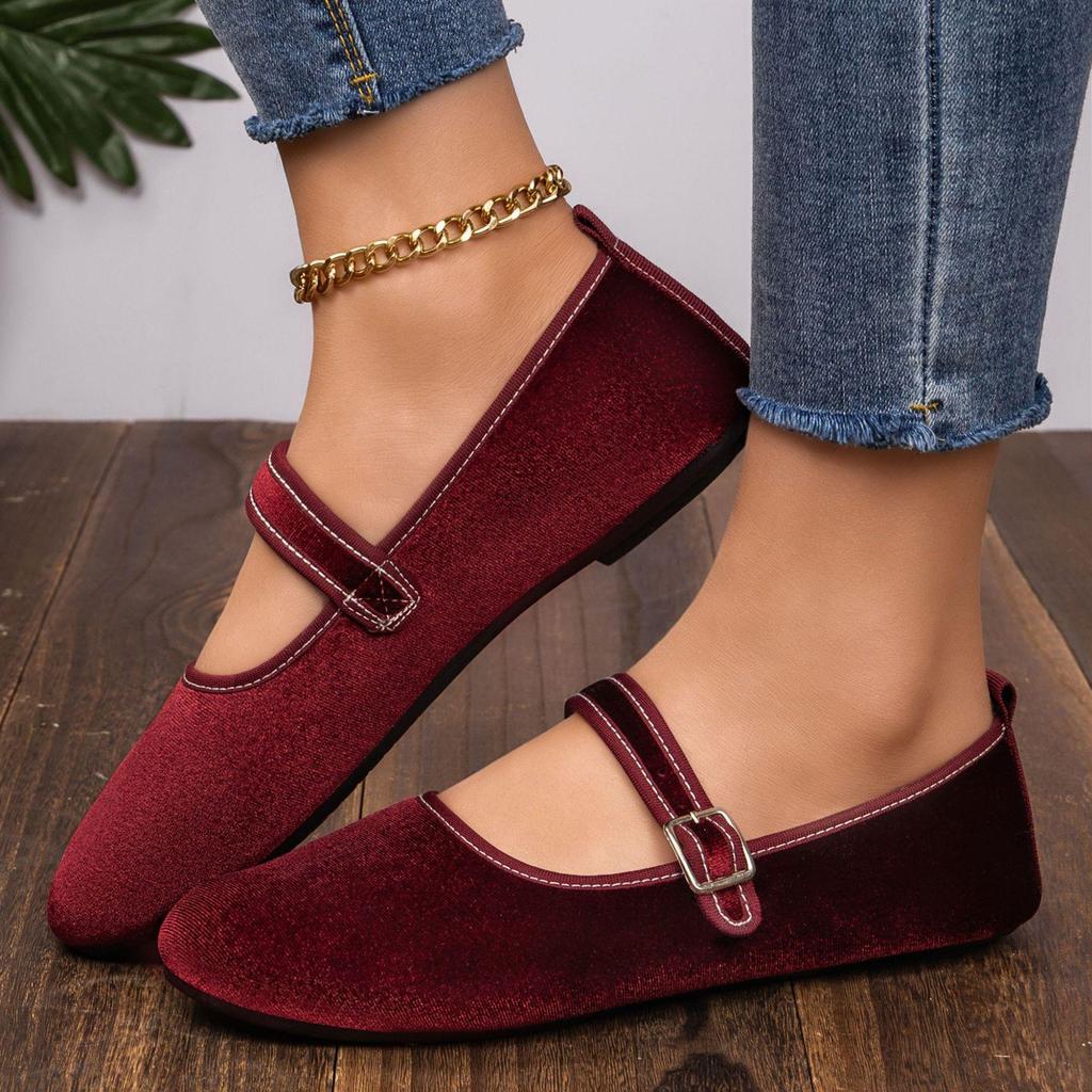 Women's Low-cut Flat Shoes with Breathable Sole, Single Shoes