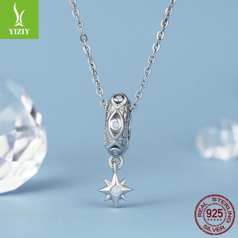 Delicate Opal Devil'S Eye Mangstar Silicone Positioning Bracelet Bead Separator 925 Silver Lucky Beads