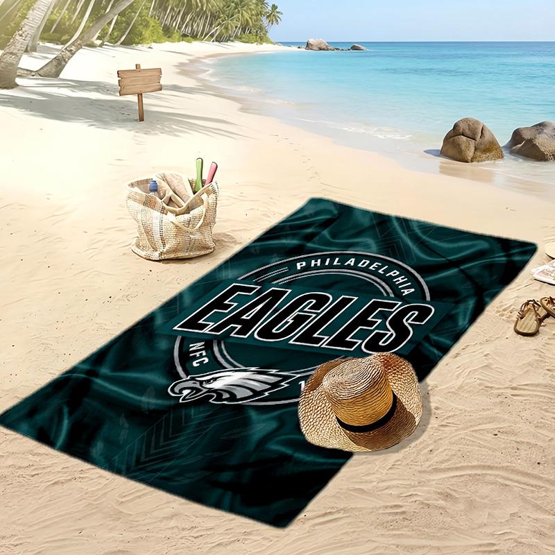 Asciugamano da Spiaggia Philadelphia Eagles Morbido Portatile Asciugatura Rapida?Asciugamano Asciutto Per Piscina Vacanza Estiva Sport all'Aperto