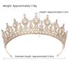 Crystal Zirconia Tiara - Luxury Wedding Crown for Bride Queen Princess