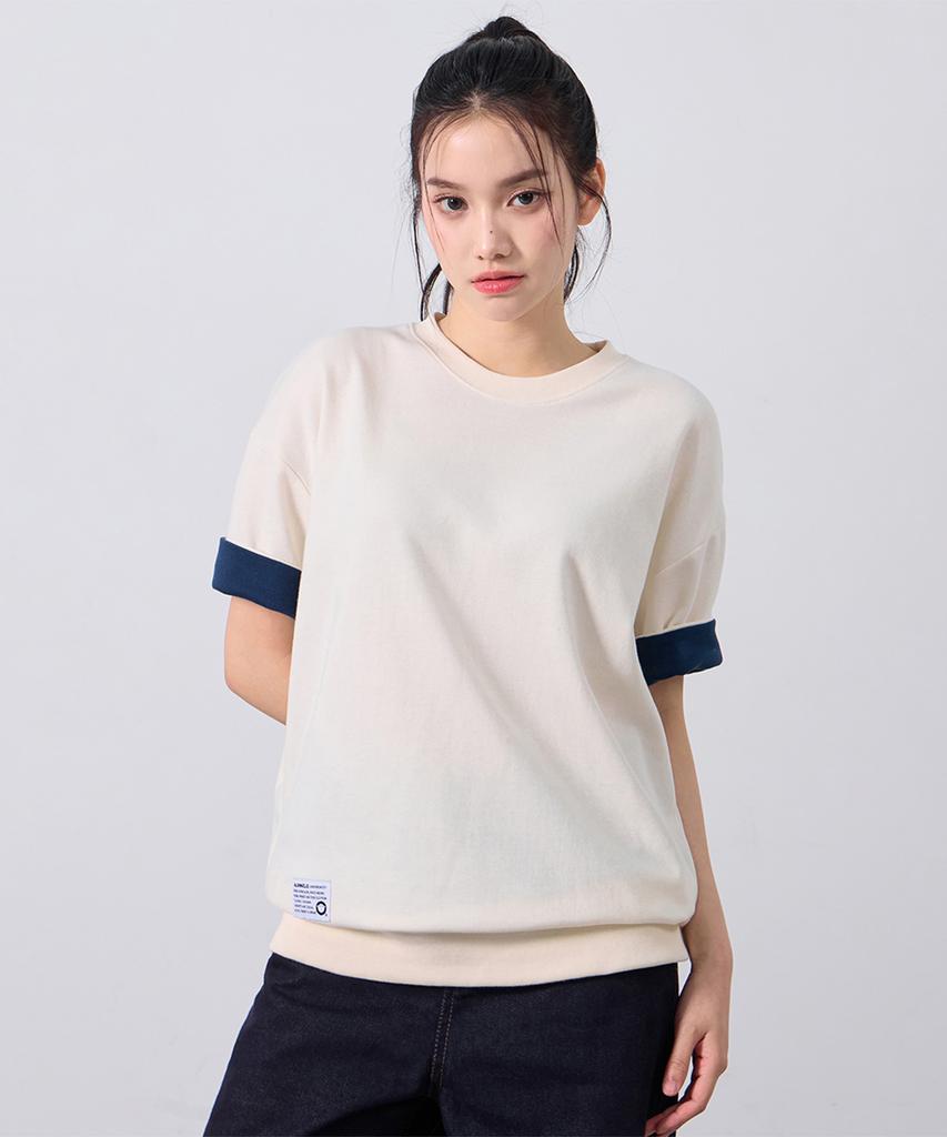 ALVINCLO Roll-Up Short Sleeve T-Shirt Ast3673 (4 Colors)