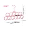 M-11-Hole Bathroom Storage Rack Plastic Hanger Organizer Space Saving Closet for Scarves Belts Ties Hats Towels Bags Purse Dorm