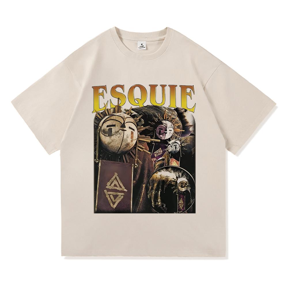 Esquie Clair Obscur Expedition 33 TShirt Whooo Wheee Menwomen Clothing Harajuku High Quality Tops Cotton TShirts Male Tees