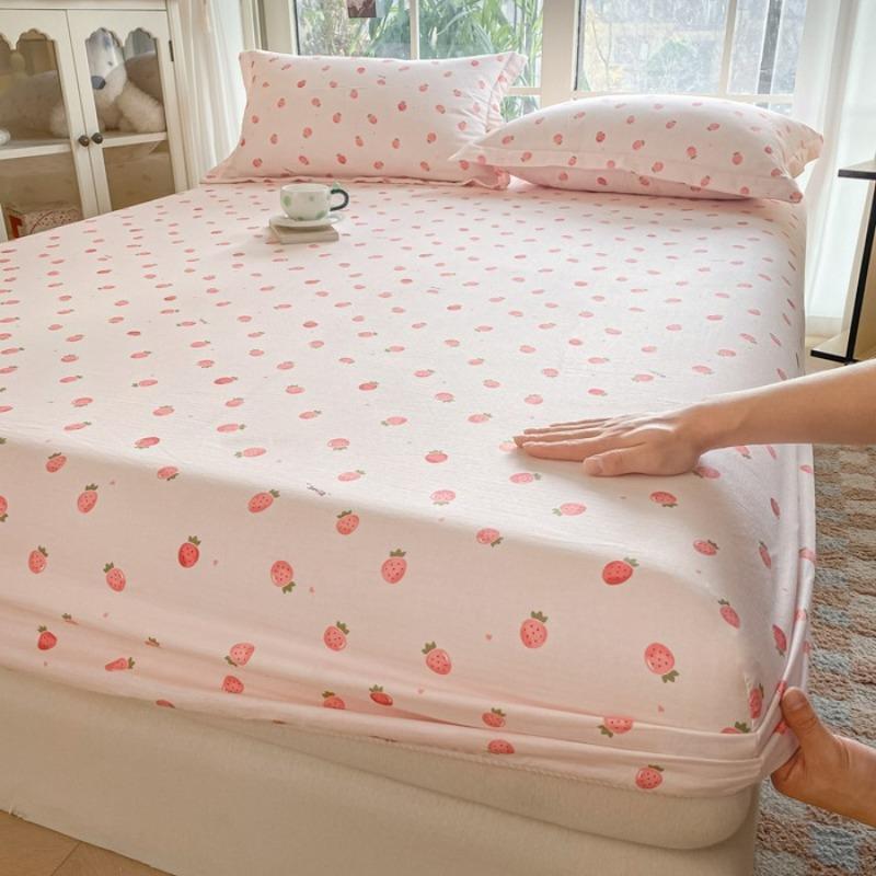 Cotton mattress single piece pure cotton bedspread Simmons all-inclusive mattress protective cover anti-dirty