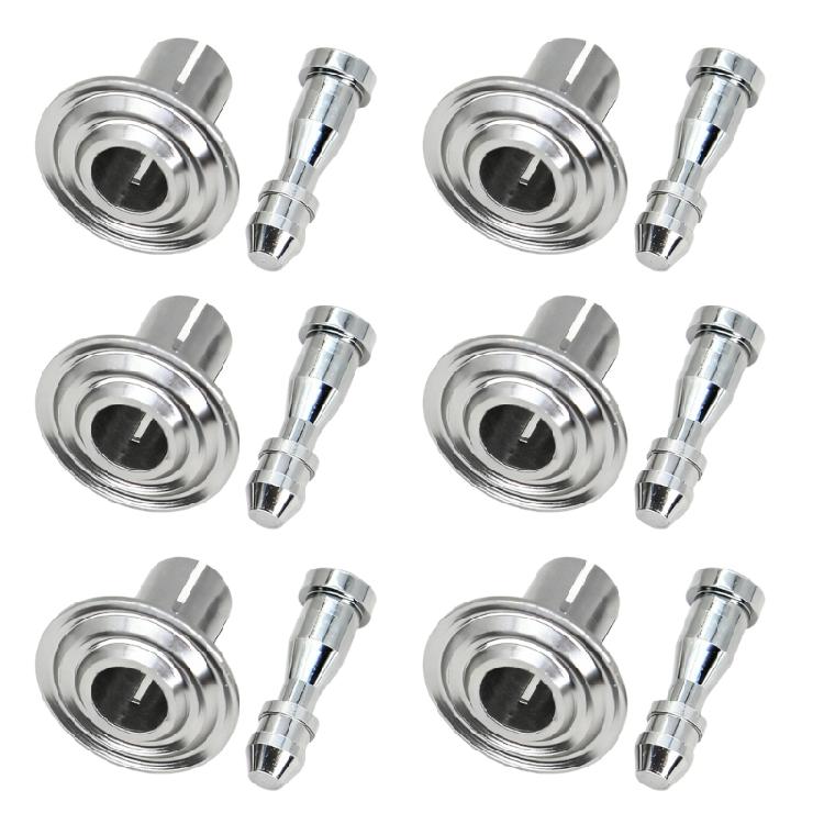 Aluminum Decorative Rivet Screws 6 Pack For Motorcycle Frame Cover Anodized Easy Installation
