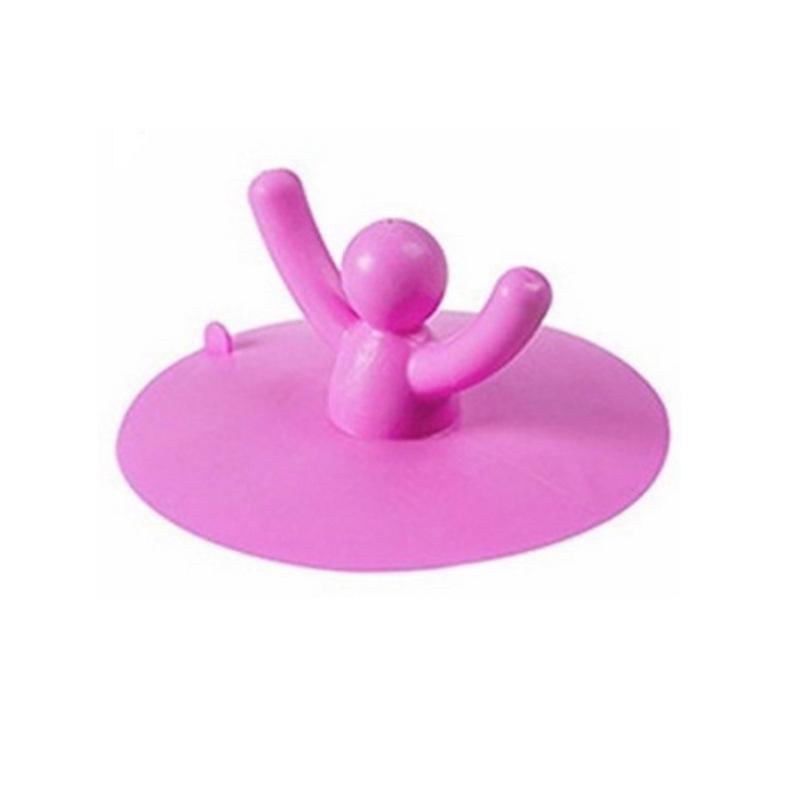 

1 шт. Villain Can Lift, бассейн, заглушка для воды, кухня, ванная комната, умывальник, канализация, заглушка для воды, силиконовая крышка для слива в полу розовый