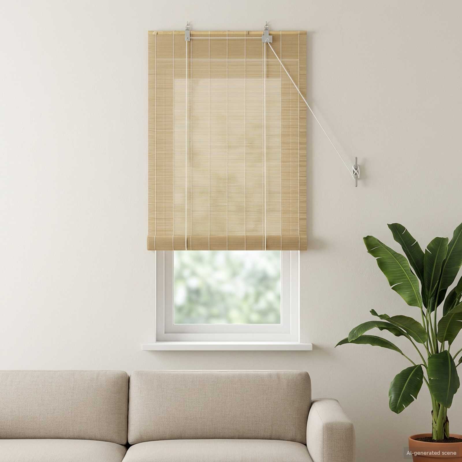 Natürliche Bambus-Rollos 40 x 160 cm
