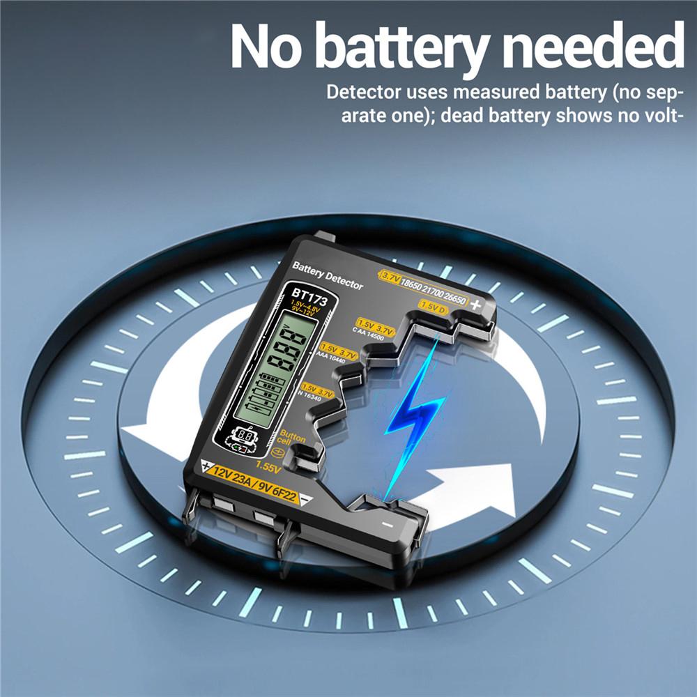Battery Tester for all Batteries Lithium 18650 Capacity Indicator ANENG BT173 Handheld Analyzer Voltage Meter Electrician Tools