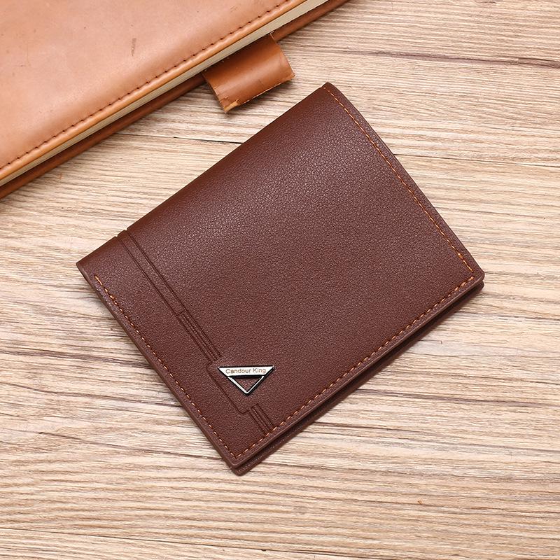 

Men s Youth Business Casual Leather Wallet - Large Capacity, Soft Leather, Horizontal Design