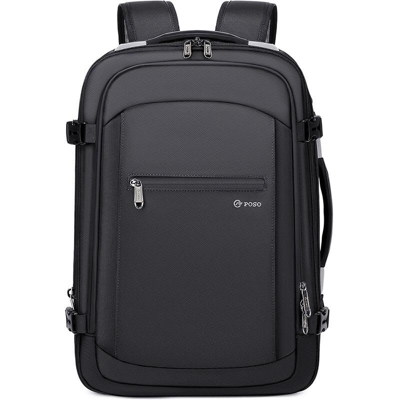 Мужской расширяемый противоугонный туристический рюкзак 17.3 inch