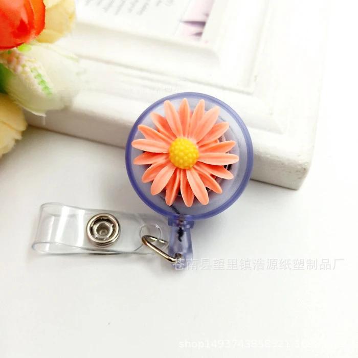 1pc Retractable Nurse Badge Reel Clip Students ID Card Badge Holder Accessories Cute Work Badge Reel School Supplies