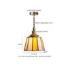 IWHD Japanese Vintage LED Pendant Light Fixtures Living Room Bedroom Cafe Loft Decor Kitchen Copper Colorful Glass Hanging Lamps