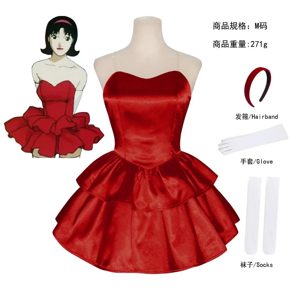 Ideālā zilā Mimas Cosplay tērps Sarkana